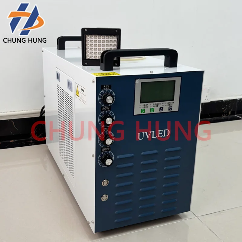 

700W water-cooled UV LED curing lamp set high-speed inkjet printer green oil spray printing soft film label drying UV inkje lamp