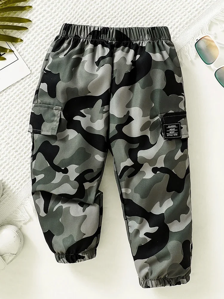 Boys Summer Thin Pants Children\'s Camouflage Mosquito Repellent Pants 2024 New 0-3 Year Old Baby Boy Casual Sports Trousers