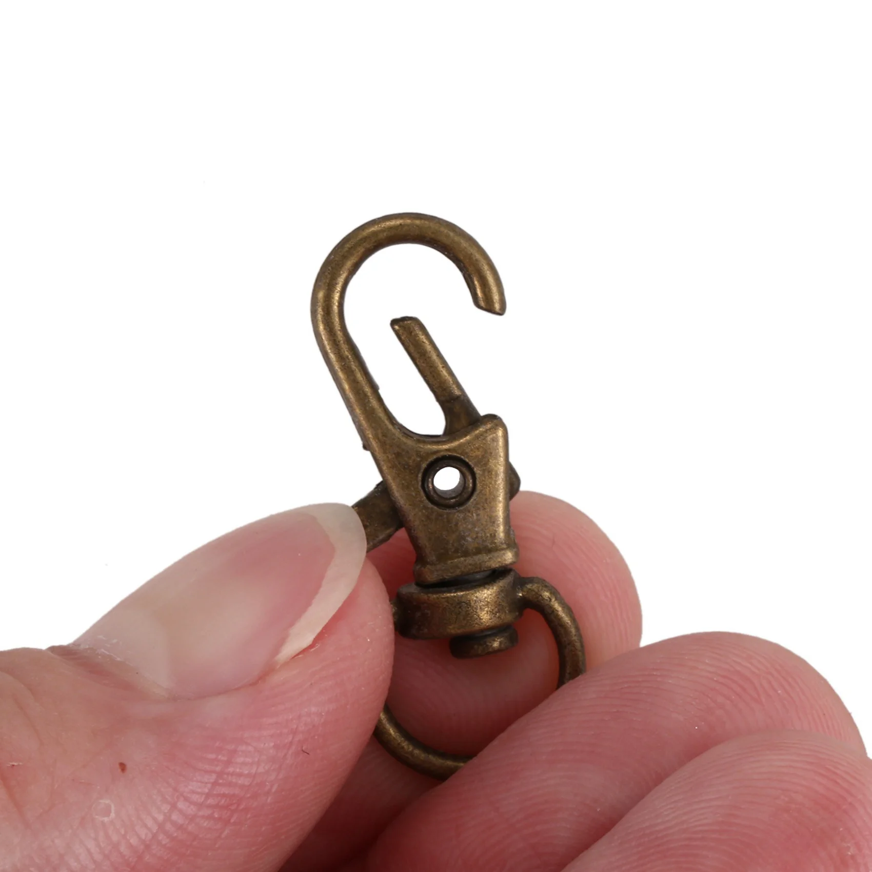 20Pcs Metal Clasp Swivel Trigger Clips Snap Hooks Key Ring Bags DIY Craft Copper Eco-Friendly