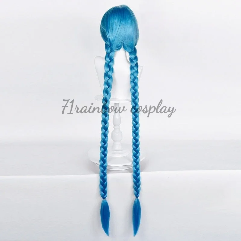 71rainbow Cosplay Jinx Cosplay Wigs Game LOL Arcane Jinx Cosplay Hair Wig - view 3