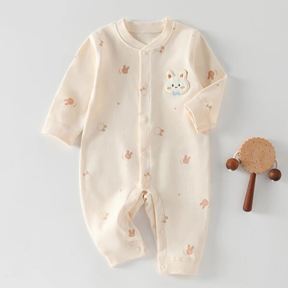 Unisex Baby Autumn Clothes Baby Boy Romper Long Sleeve 100% Cotton Cute Pattern Christmas 1st Birthday Baby Girl Jumpsuit