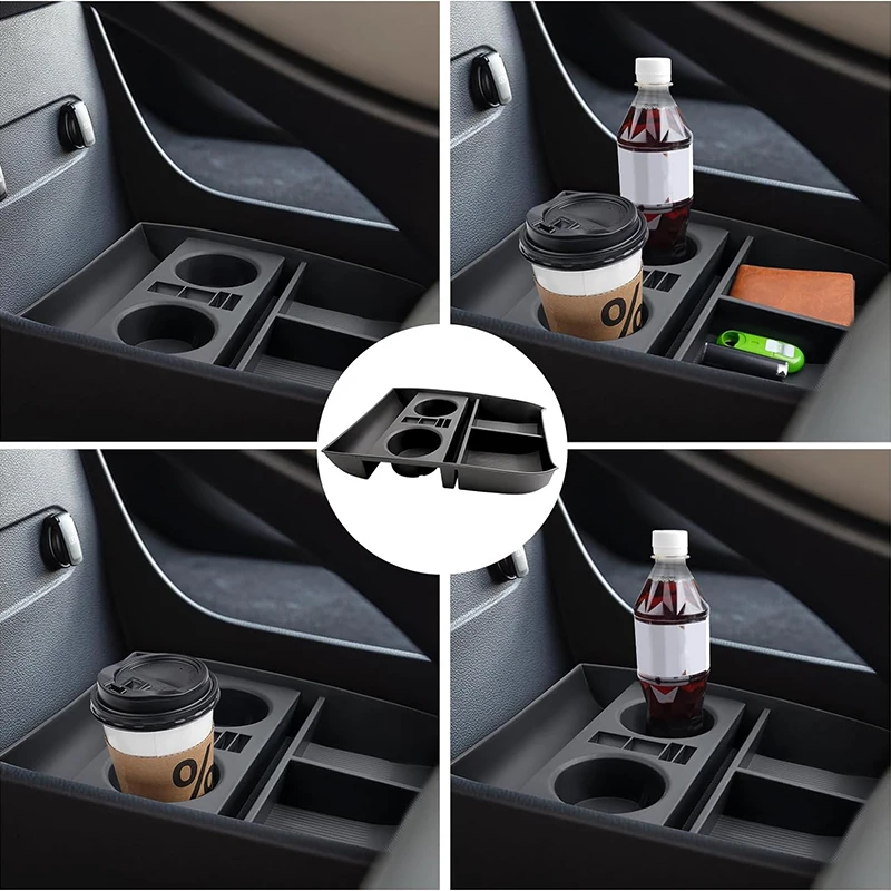 For 2019-2023 2024 Hyundai Palisade Lower Center Console Organizer Cup Holder Insert 2024 Accessories Storage Tray Drink Holders