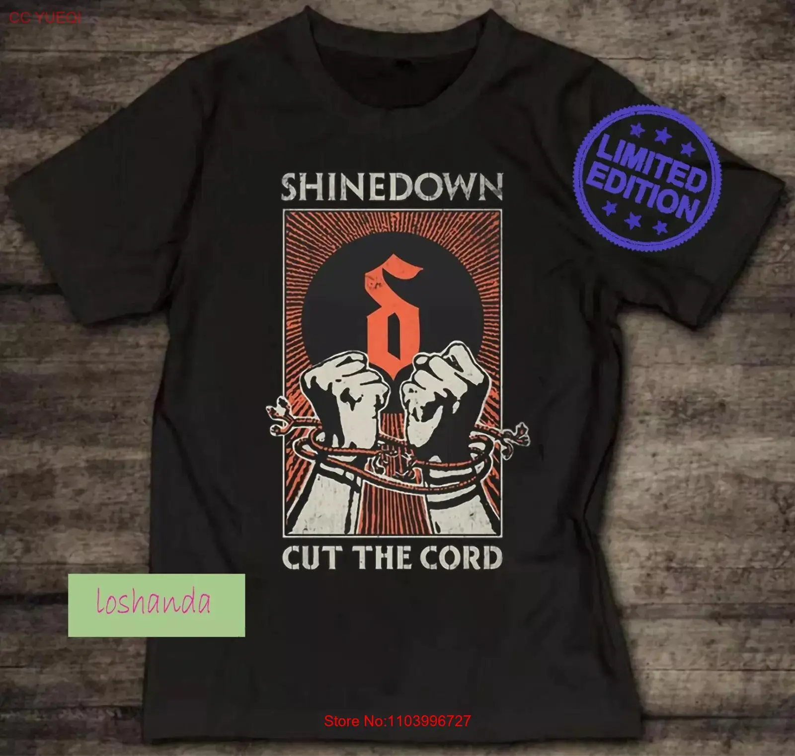 Shinedown Cut The Cord aLBUM T Shirt