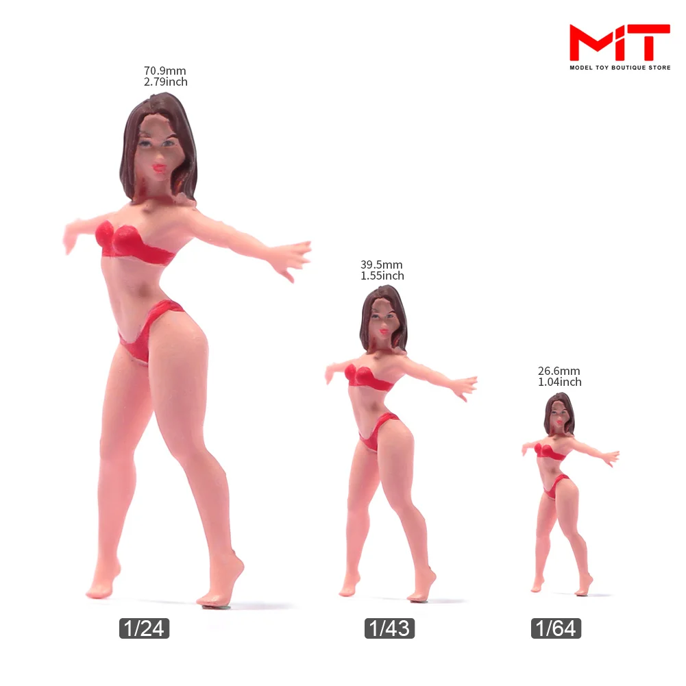 شكل فتاة بكيني للشاطئ الصيفي ، ديوراما بطبعة ثلاثية الأبعاد ، ديكور مشهد إبداعي 1: 87 ، أكسسوارات ، من من من من من من ؟