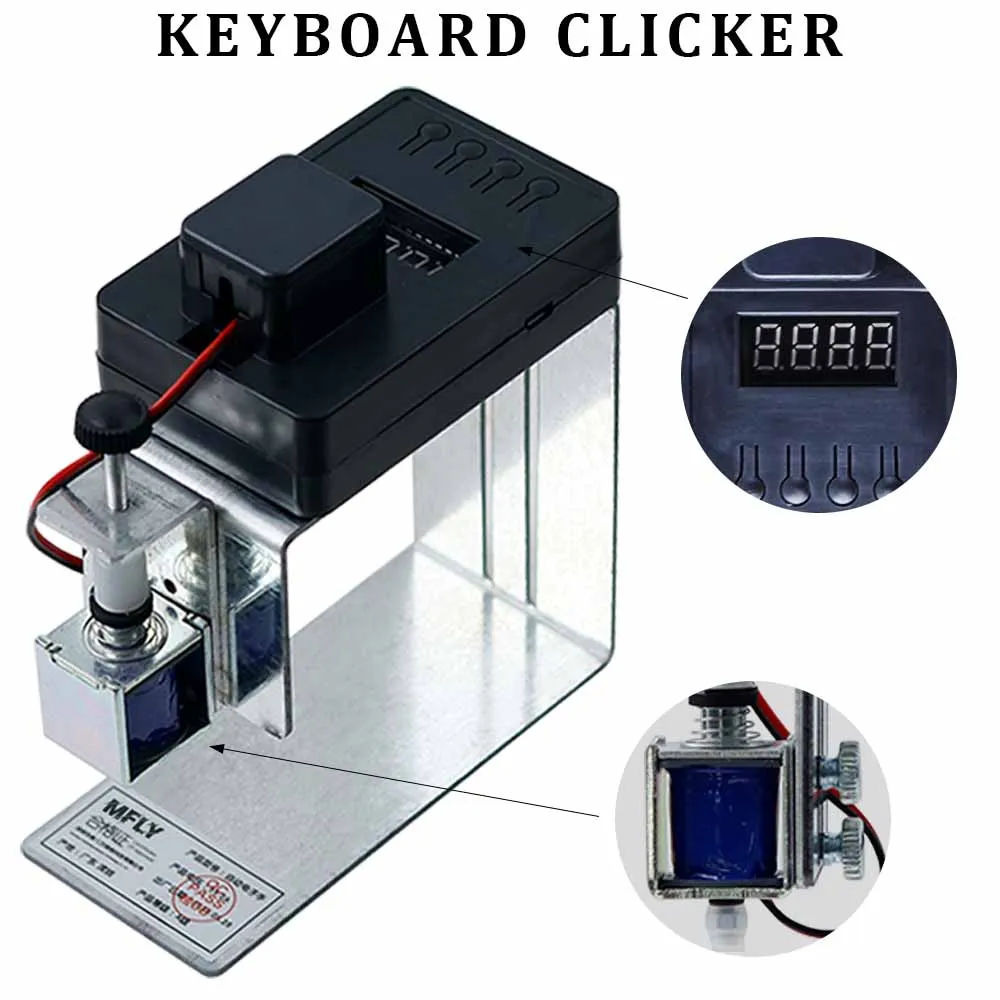 Imagem -02 - Clickers Teclado de Computador para Física Auto Clique Aleatório Jogo Assist Aldrava Aleatória do Mouse Offline Clique Físico Desligue