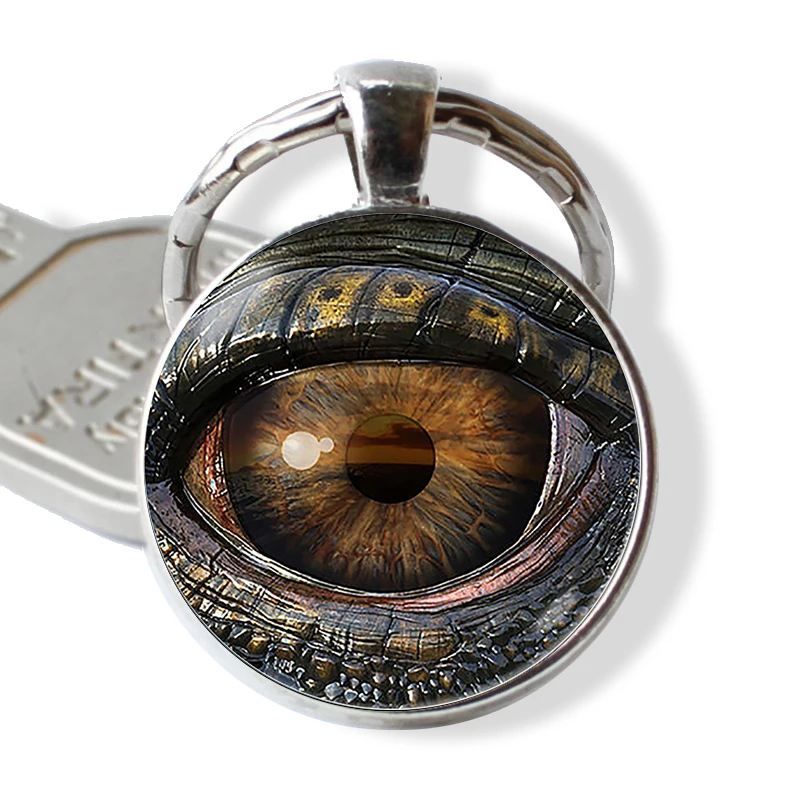 Frost Dragon Eye Resin Keychain Dragon Jewelry, Dragon Keyring Charm Cabochon Glass Gift Dragon Key Chain Ring