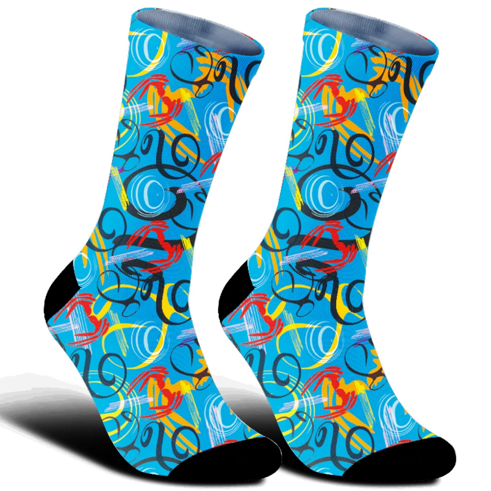 

2025 Новые дышащие и впитывающие пот велосипедные носки, нескользящие, высокая эластичность, профессиональный спортивный стиль, удобная езда