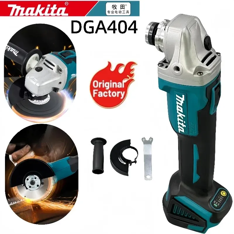 

Оригинальная угловая шлифовальная машина Makita DGA404 125 мм, бесщеточная, с литий-ионным аккумулятором, беспроводная, для резки, полировки и шлифовки, совместима с аккумулятором Makita 18V.