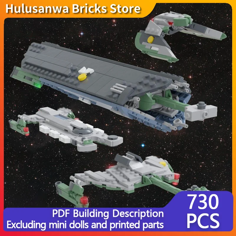 

Support Space Cruiser Model MOC Building Bricks War Equipment Modular Technology Gifts Holiday Assemble Children Toys Suit