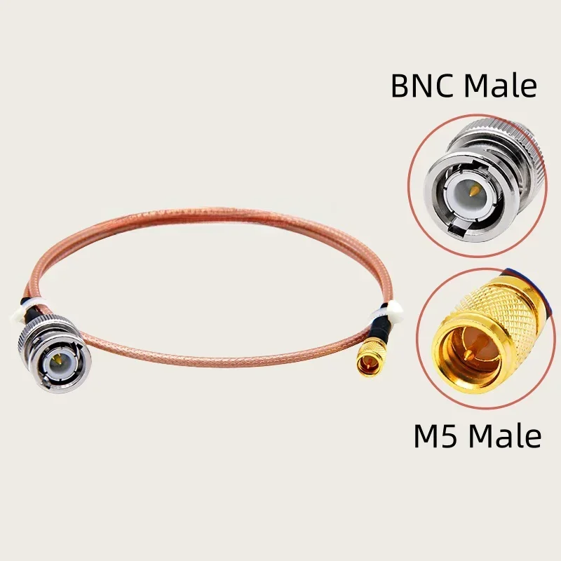 RG316 BNC Male to M5/L5 Male Acceleration Sensor Vibration Test Connection Wire 10-32U for Electronics