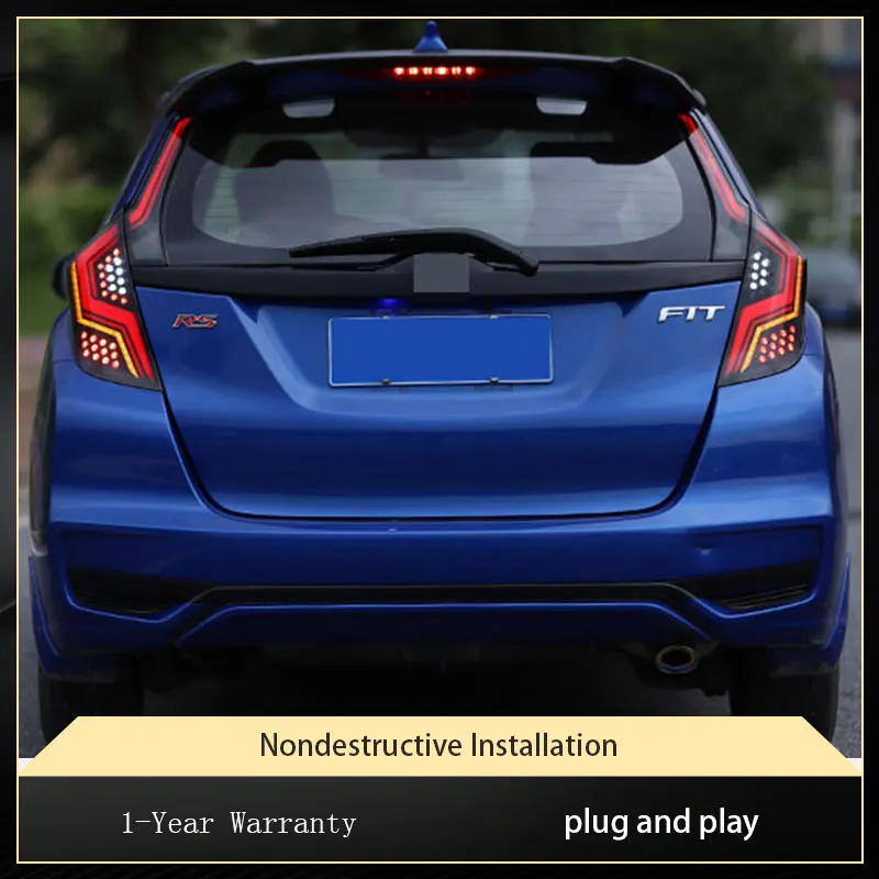 

Taillights For Honda Fit GK5 2014-2020 LED New Style Modified Upgrade DRL Assembly Turn Signal Auto Lamp Tool Accessories