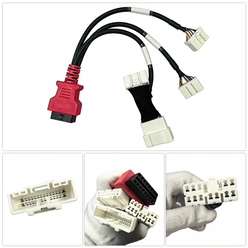 CAN-Bus-Diagnose-Kabelbaum OBD II Adapter für Tesla Model3/Y Highland Juniper Model S/X 1-zu-3 Splitter 26-Pin OBD2-Adapter – Detail 2