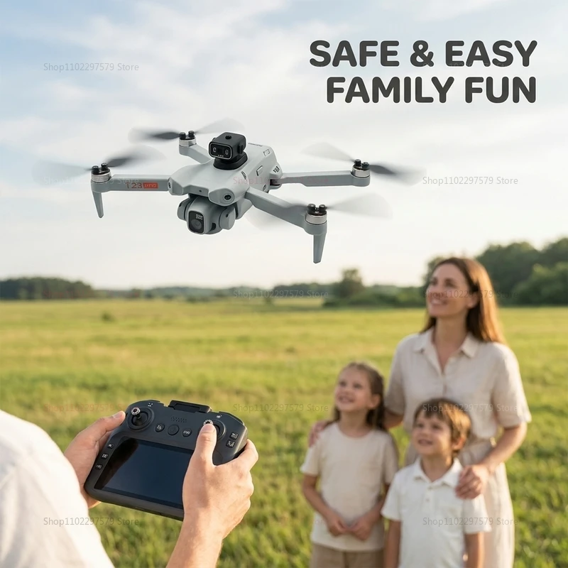 2026 New T33 RC Drone 8K Camera 4 point 5 Inch Screen Folding Four Axis Aircraft 3 point 7 V Headless Mode GPS FPV Aerial Gifts view 4