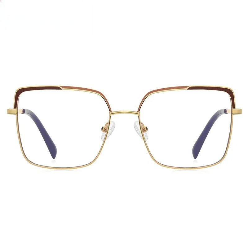 

XUKAProgressive Anti-blue Light Personality Geometric Prescription Glasses 309 Large Frame Design Customizable Photochromic