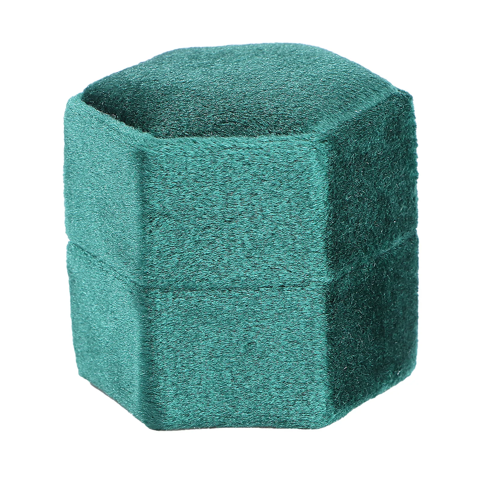 

Коробка для хранения колец в форме шестиугольника, зеленая, компактная, легкая, для ювелирных украшений, держатель для обручальных колец, подарок для мамы