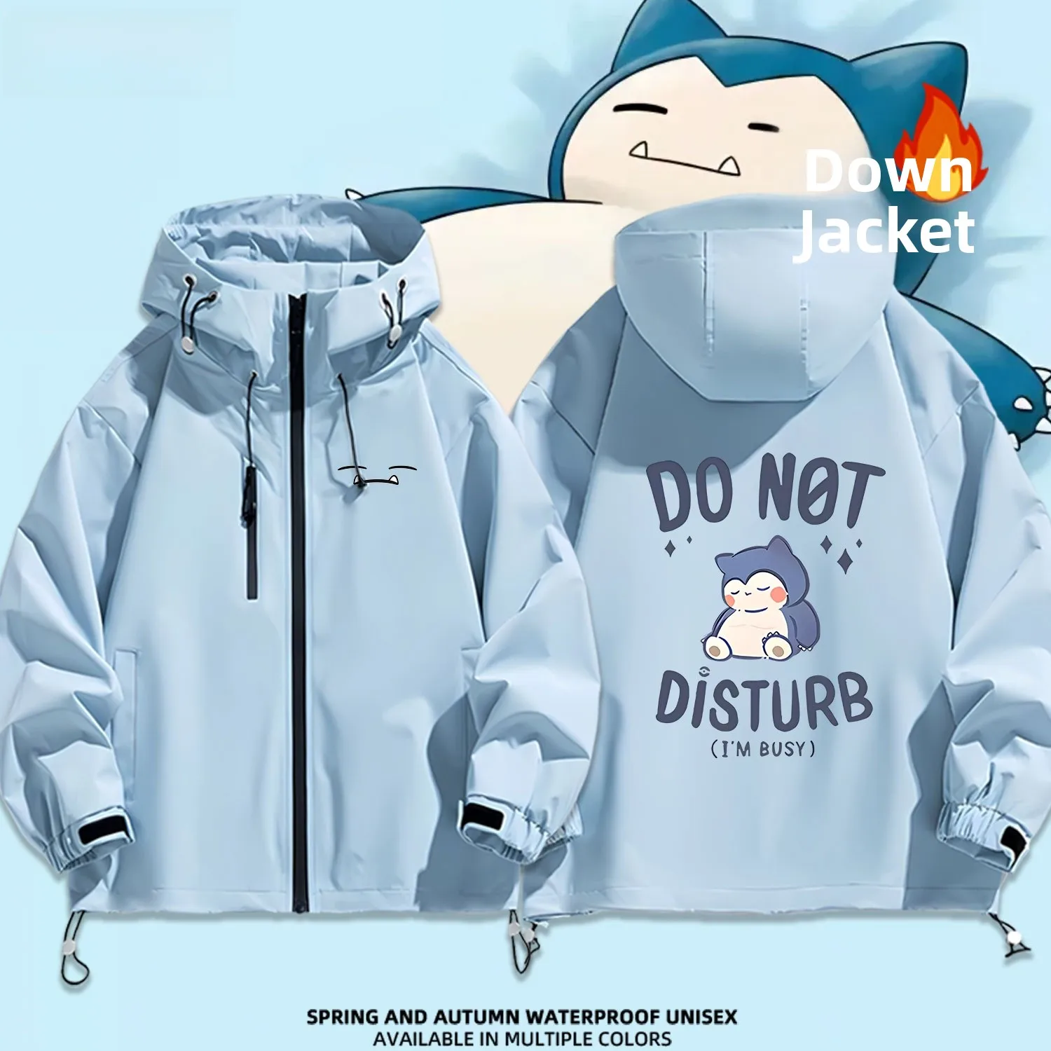 

Collaborative Caped down Jaet Hooded Outdoor Casual Faion Waterproof Youth Culture Polyester Fiber