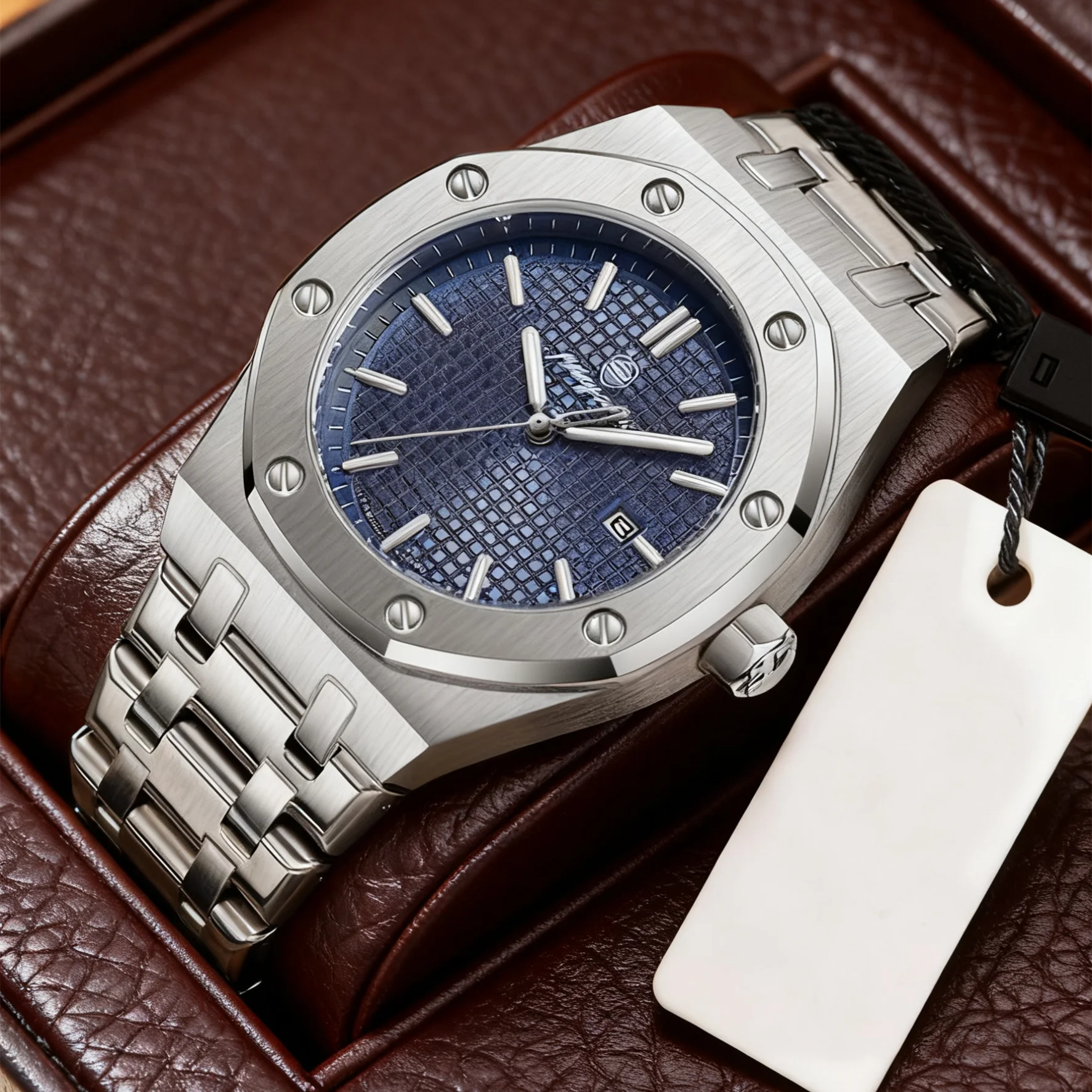 

PAAZOMU Топ Роскошные Мужские Часы Водонепроницаемые Светящиеся Дата Мужские Часы Мужские Часы Из Нержавеющей Стали Спортивные Модные Мужские Кварцевые Часы