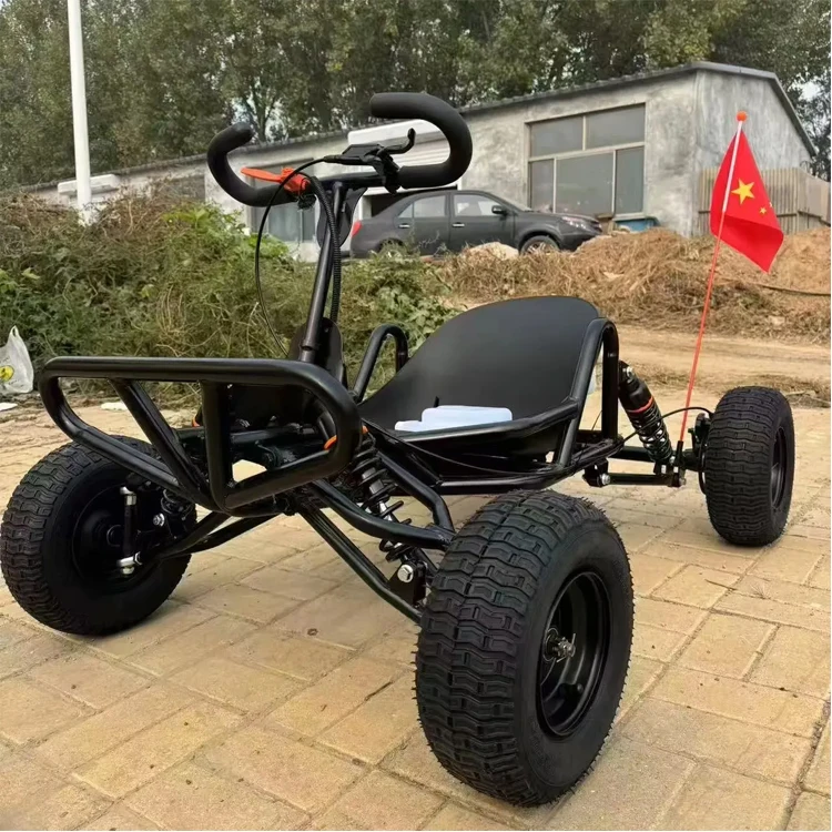 

New Adult Off-road Kart 90CC/212CC Gas Power Two-stroke 6inch 10inch Tire Four-wheel High-Speed 35-60km/h Mountain Go Karts