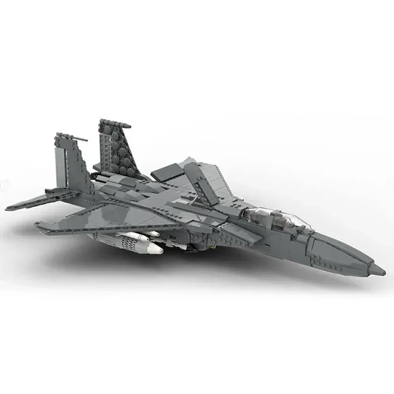 Militaire Model Moc Bouwstenen F-15 E Strike Eagle 1:33 Vechter Technologie Blokken Geschenken Kerst Speelgoed DIY Sets Montage