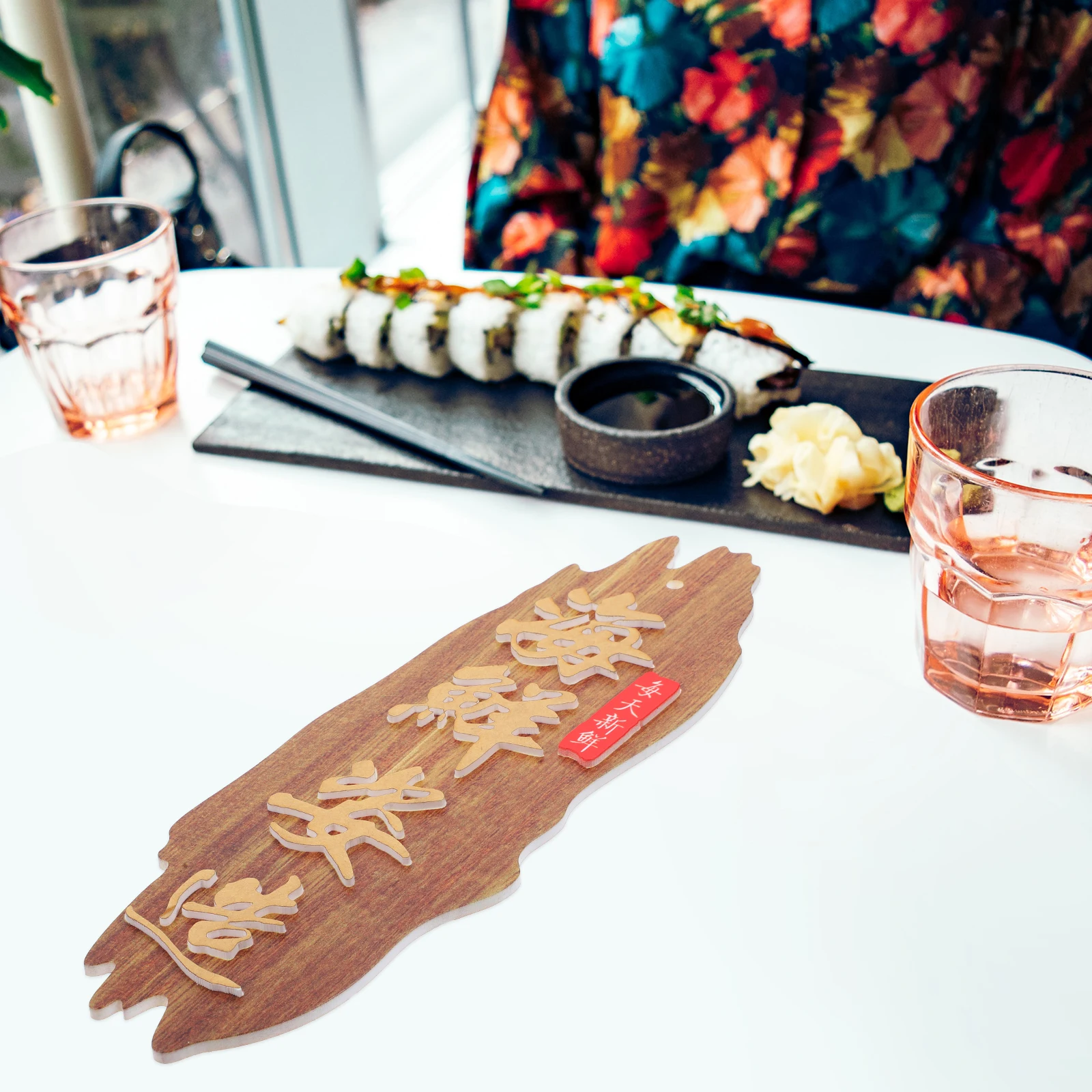 

Acrylic Seafood Decoration Plate Wall Hanging for Restaurant Hotel Japanese Style BBQ Serving Kitchen Fruit Display