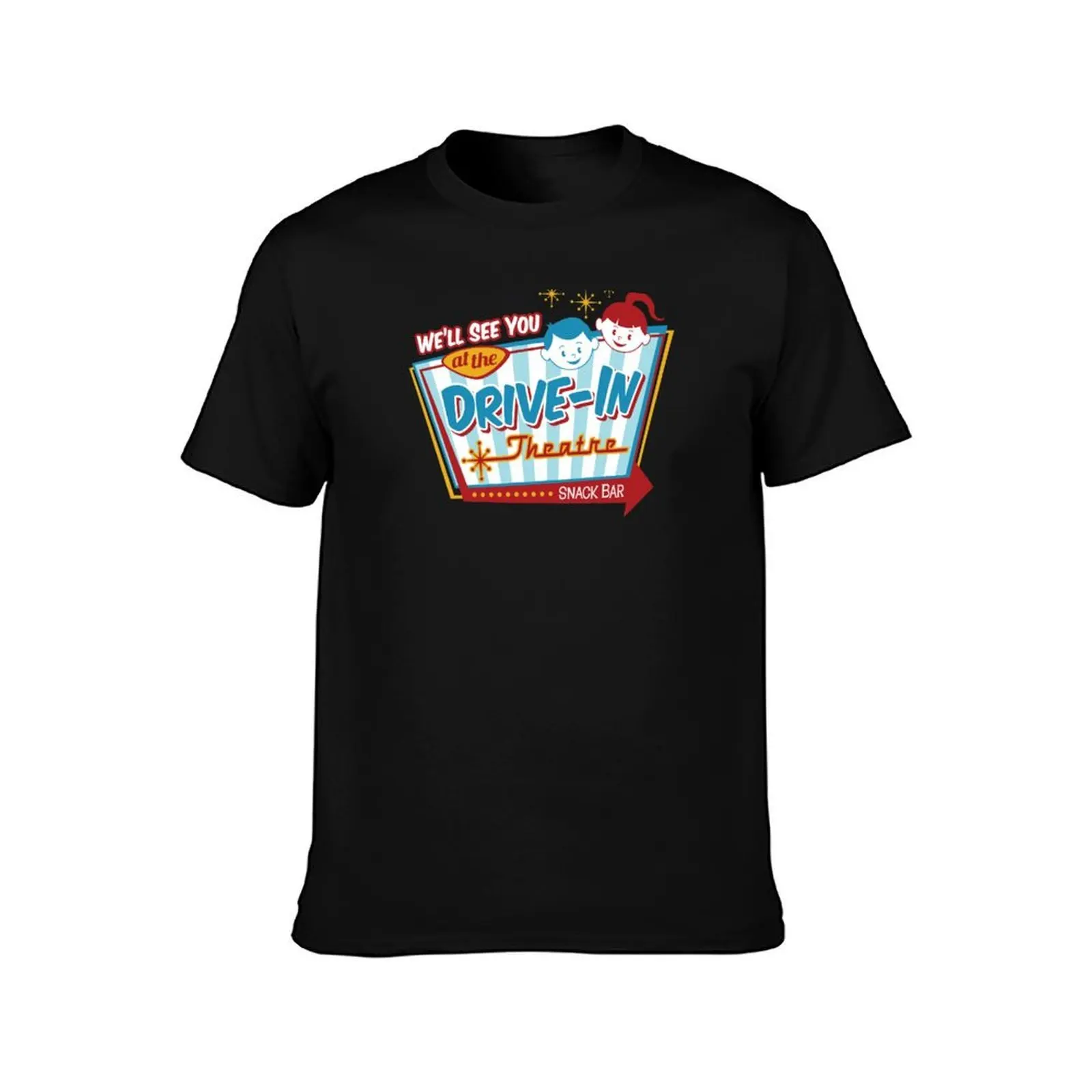 See You at the Drive-In T-Shirt, Summer Casual Cotton Tee, Oversized Streetwear Tops, Vintage Graphic Print, Unisex Men Women