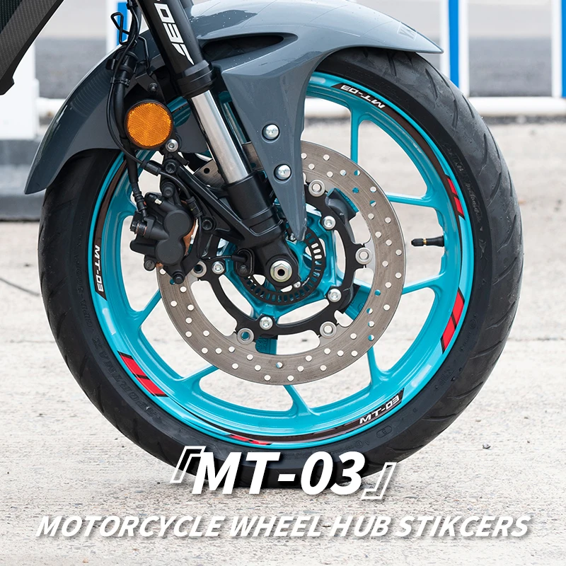 Used For YAMAHA MT 03 Motorcycle Accessories Decorative Protection Rim Hub Safety Reflective Decals Wheel Hub Stickers