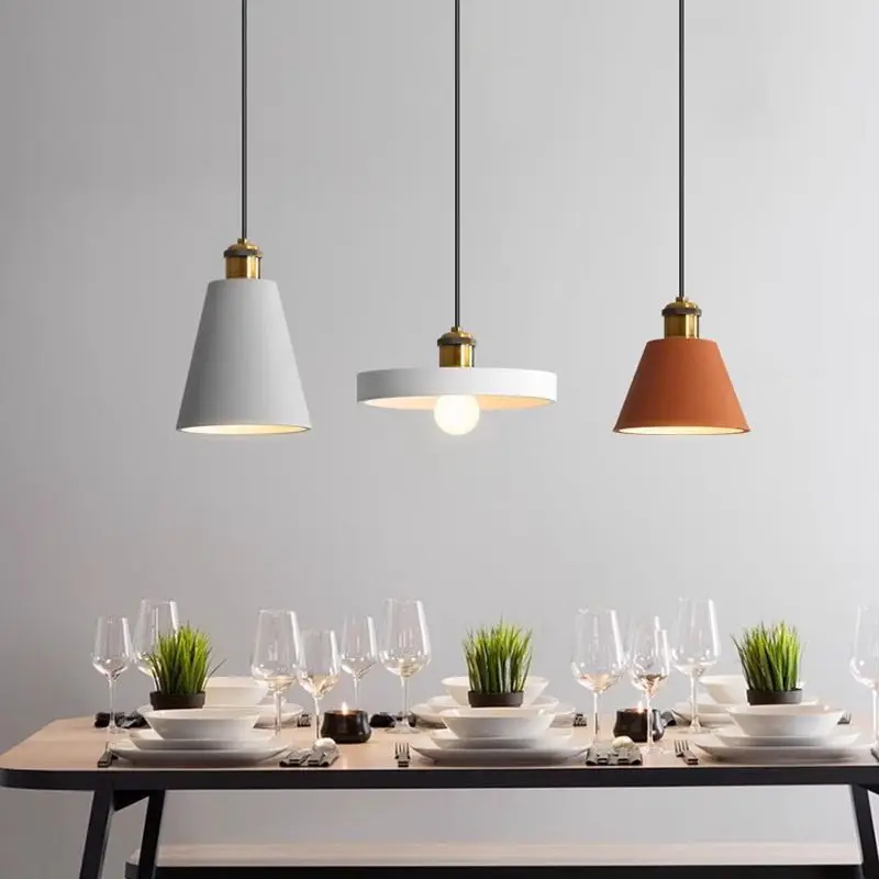 

Nordic Industrial Style Single Head Pendant Light Modern Minimalist Dining Room Pendant Light Dining Room Bedroom Pendant Light