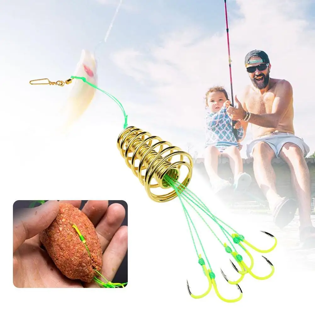 Anti-hanging Bottom Explosion Hook Anti-winding Spring Barbed Boxed Fish Fluorescent Hook Isen