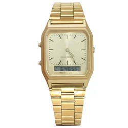 Vintage Styled Aq230w Electronic Watch Waterproof Men's Alloy Watch Classic Steel Strap Small Wholesale
