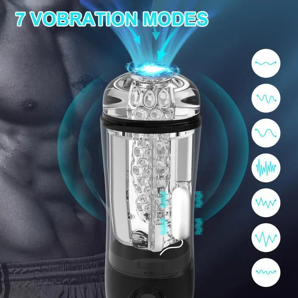 Automatic Sucking Male Mastubator Blowjob Masturbation Equipment Machine Man Masturbators Cup Sex Robot Adult Goods for Men