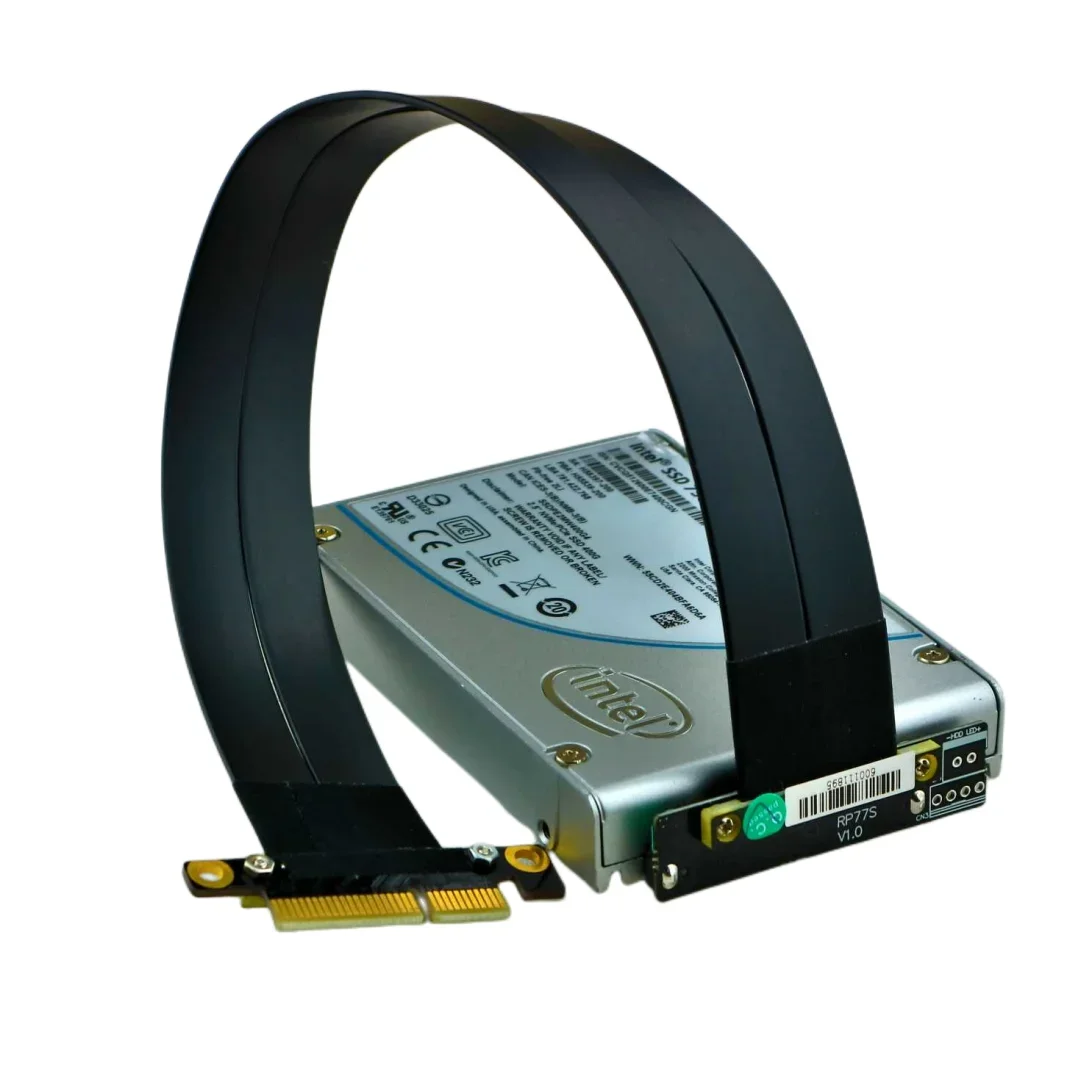 ADT SSD Expansion Extension Cable PCIe x4 To U.2 NGFF M.2 NVMe Riser Wire Gen3 Gen4 SSD Adapter Line Support 22110 2280 SSDs