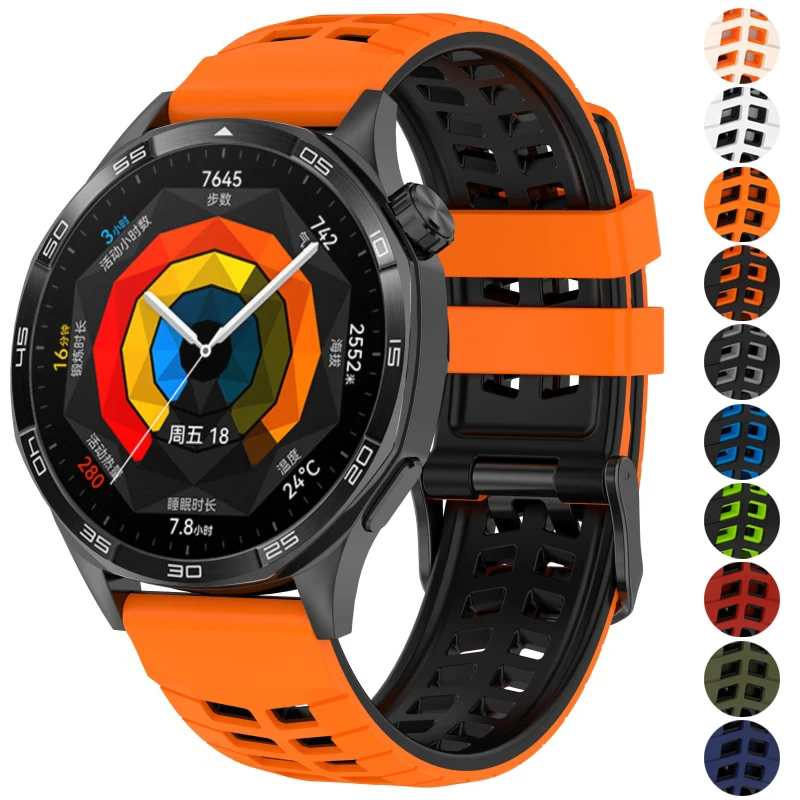 20mm 22mm Silikonarmband für Huawei Watch GT6 Pro GT5 GT4 GT3 GT2 GT Runner 2 46mm 42mm Sportarmband für Huawei Watch 5 4 3 Pro