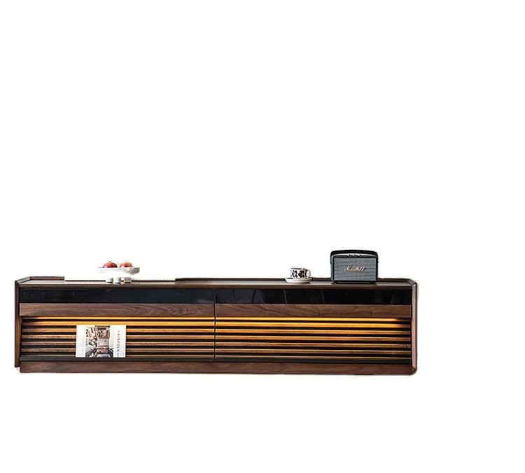 

# Living Room Furniture North American Black Walnut Solid Wood TV Cabinet Cherry Wood Minimalist Floor Standing Cabinet