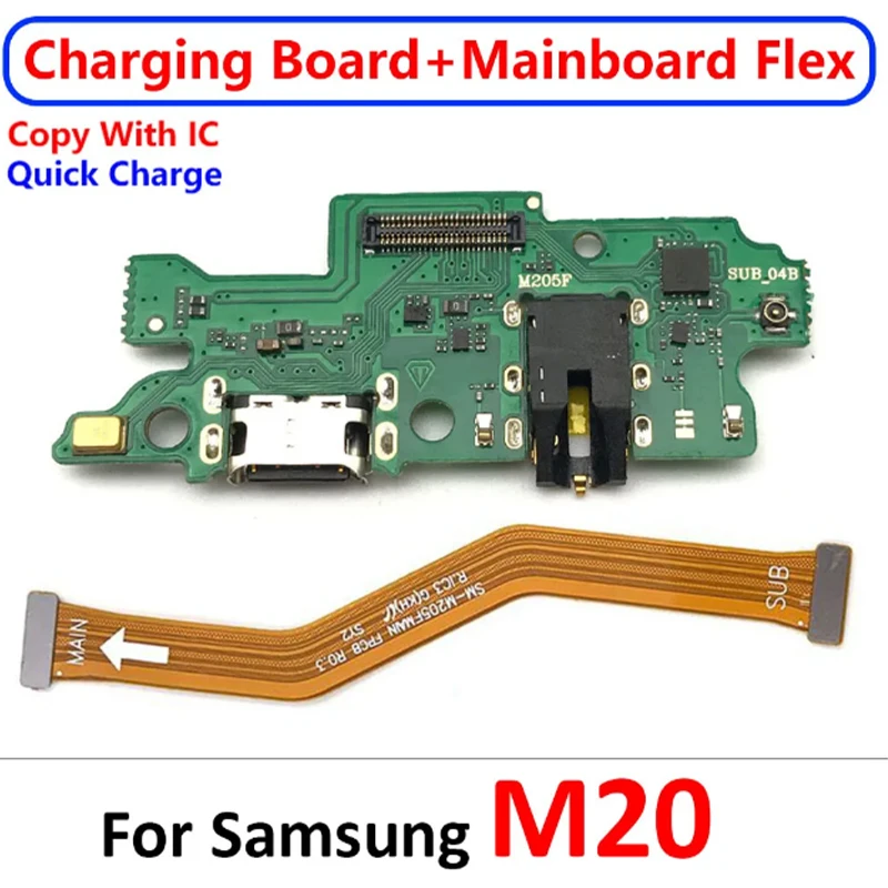 NEW Tested USB Charging Port Main Board Motherboard Connector Flex Cable Parts For Samsung M10 M20 M30 M30S M21 M21S M31 M62