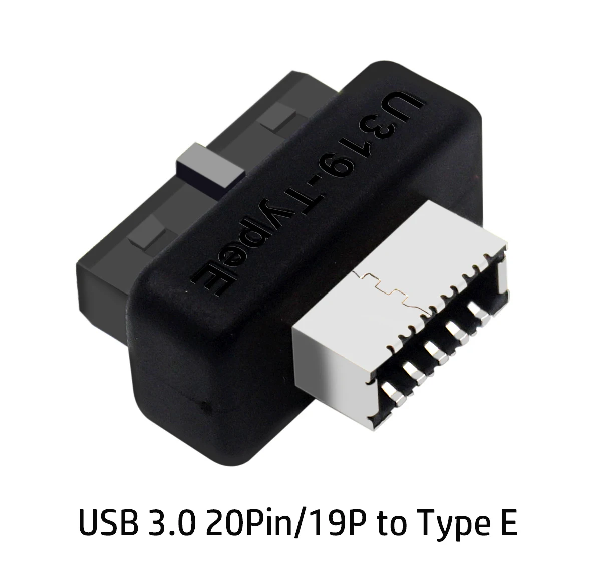 Computer Motherboard Header USB 3.1 20 Pin Desktop Converter 19Pin / 20Pin to Type-E Front Chassis Type C Plug-in Port