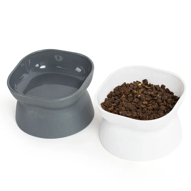 Stress Free Cat Food Bowl Tilted Heightened Cat Bowl Non-Slip Protection Pet Spine Double-Sided Bowl Can Be Used In Dishwasher