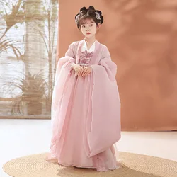 Детские костюмы для косплея Hanfu для девочек, кружевное платье для маленьких девочек, платье принцессы Танга Детский костюм для девочек Hanfu, традиционное китайское платье