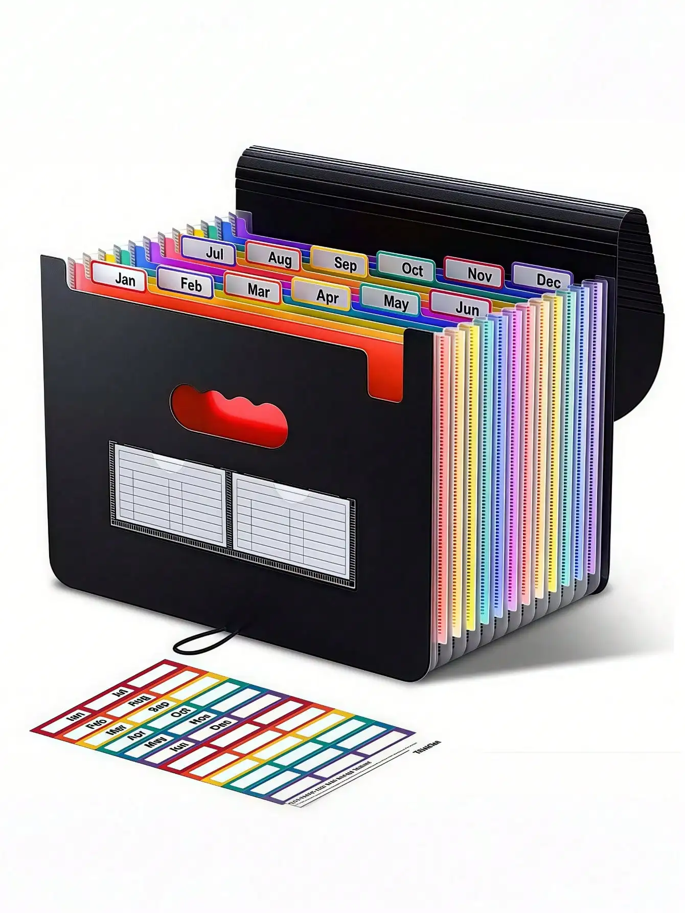 

Accordion File Manager (12/24/36 Pockets): A4 Size for Bills, Taxes & Receipts