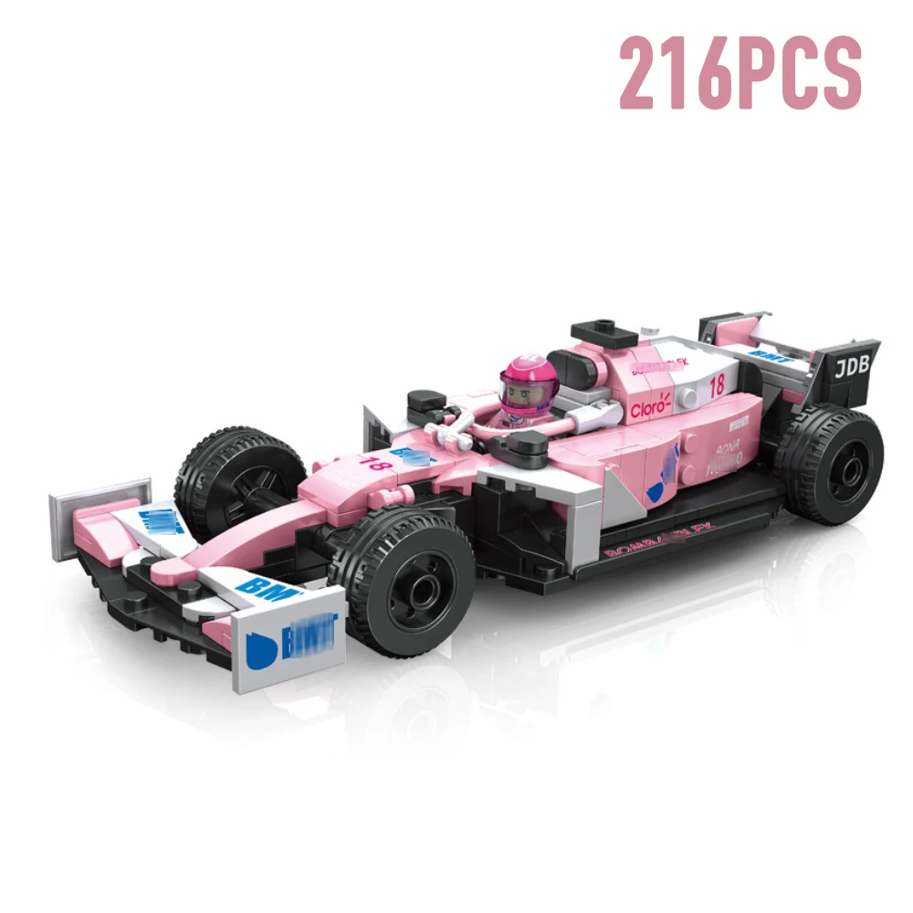 Speed Champions F1 Racing Car Model Building Blocks Formula 1 Supercar Speed Sports Vehicle Bricks Set KidsToys Birthday Gifts