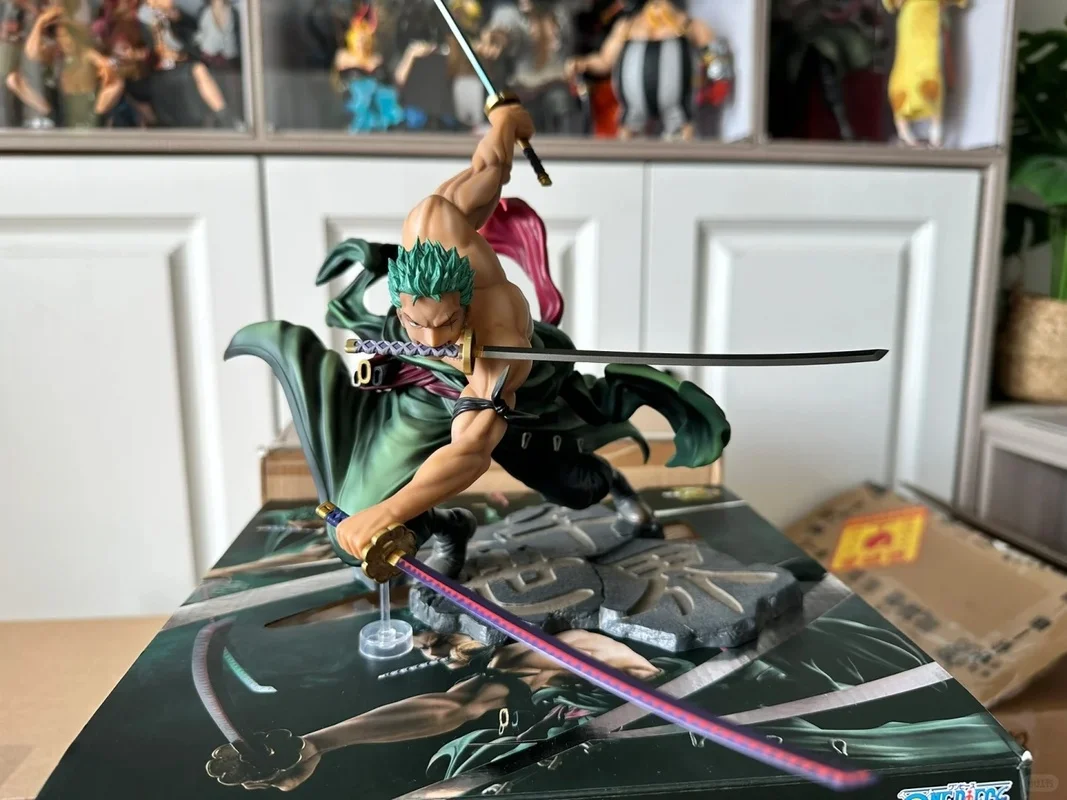 Figura de acción de una pieza Dragon Ball tres mil mundos Roronoa Zoro Luffy Vegeta Piccolo Anime adorno hecho a mano estatua regalos