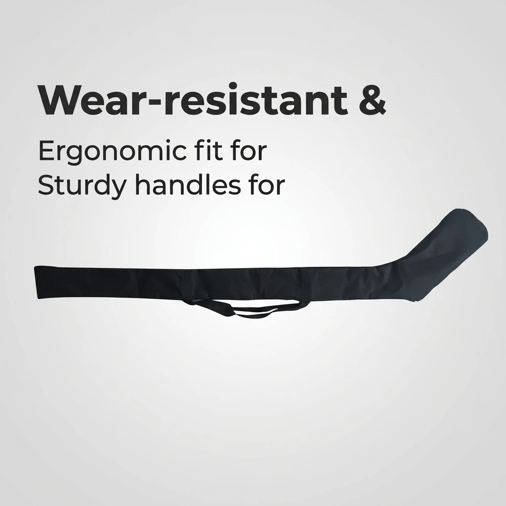 1Pcs Portable One Shoulder Ice Hockey Stick Bag High Quality Black Light  Waterproof Stick Adjustable For Hockey Stick