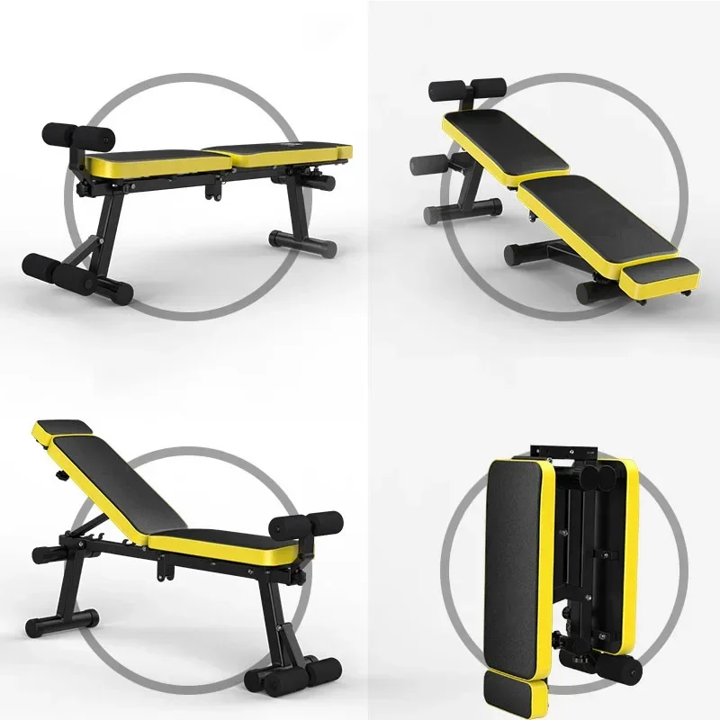 Household Dumbbell Bench Portable Weightlifting Bench Folding Fitness Chair Multifunctional Weightlifting Bed Bench Press XS