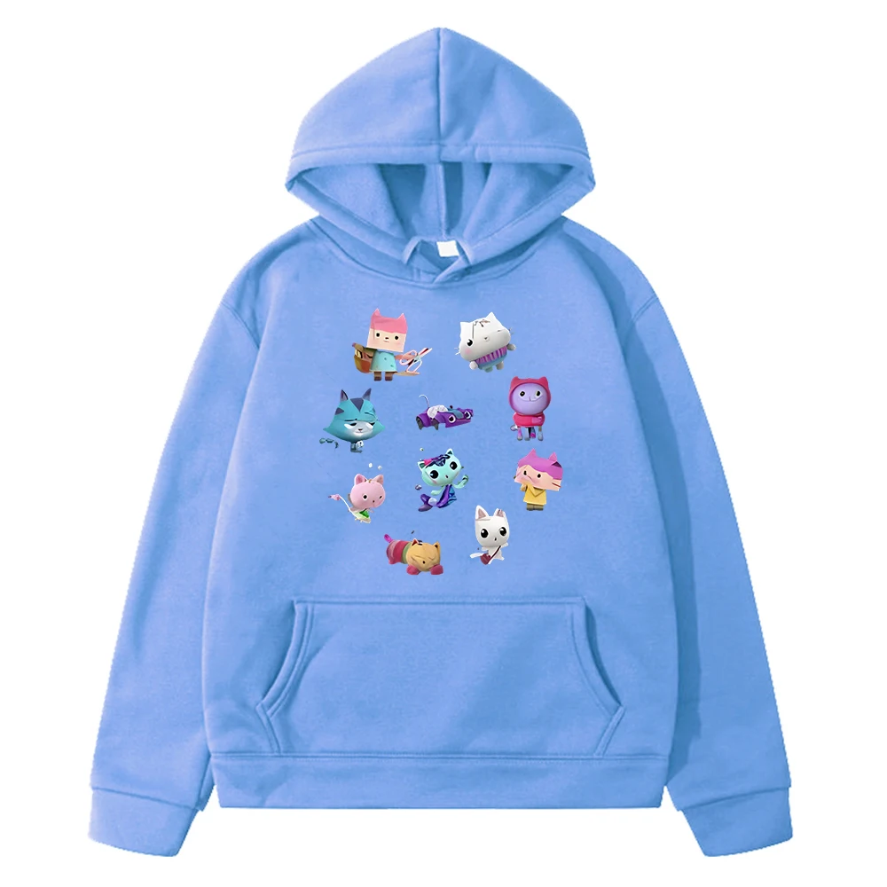 Gabbys Dollhouse Print hoodies Autumn boys girls clothes Pullover Fleece Sweatshirts anime hoodie y2k sudadera Children clothing