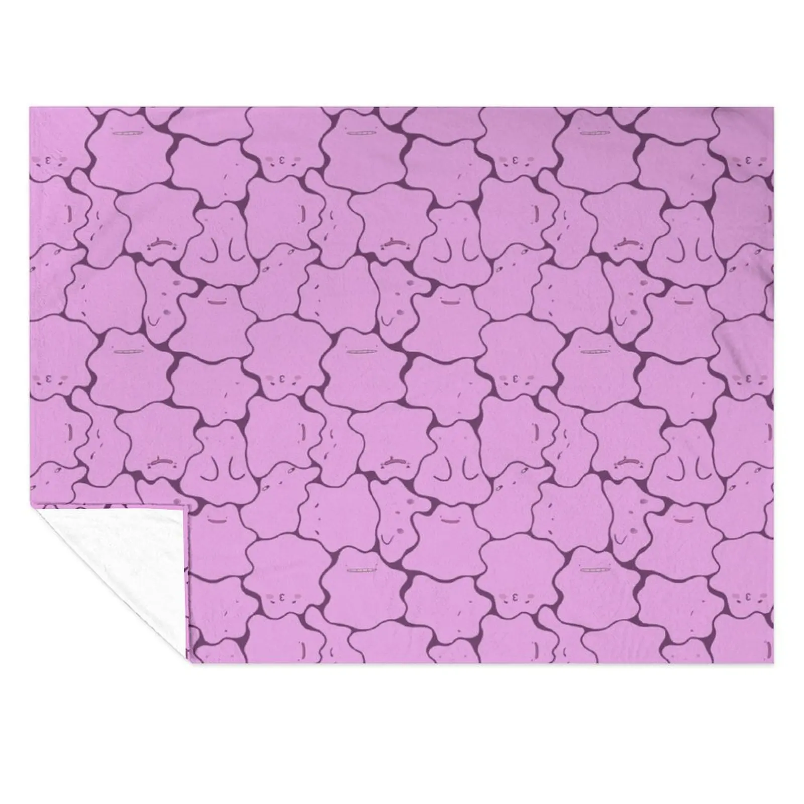 

Ditto Pattern (no shiny) Throw Blanket heavy to sleep Travel Shaggy Soft Blankets