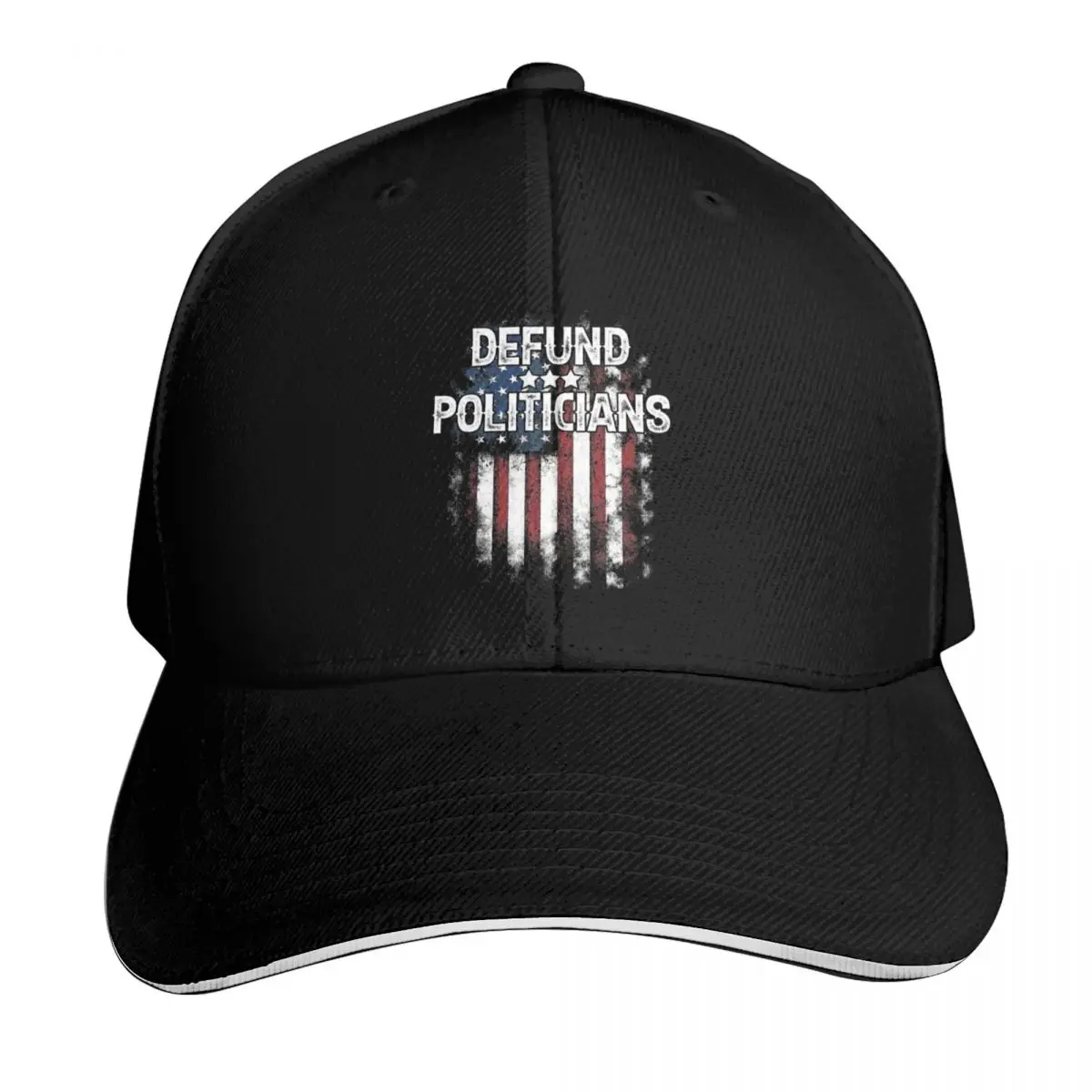 Defund politicians Baseball Cap Streetwear Hip Hop Trendy Vintage Retro Embroidered Lightweight Packable