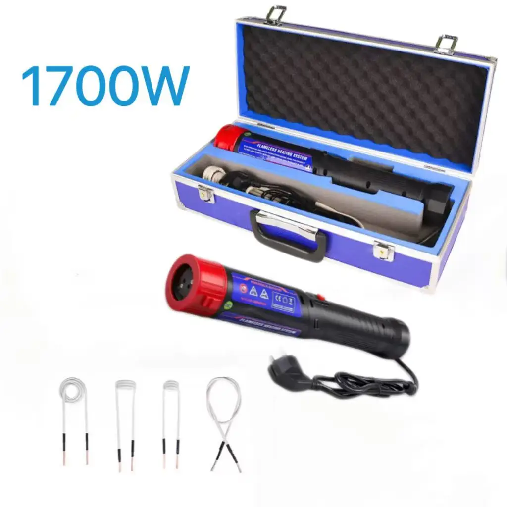 

NEW 1700W Mini Flameless Magnetic Induction Heaters 110V/220V Car Bolt Remover Repair Tools with 4 Coils