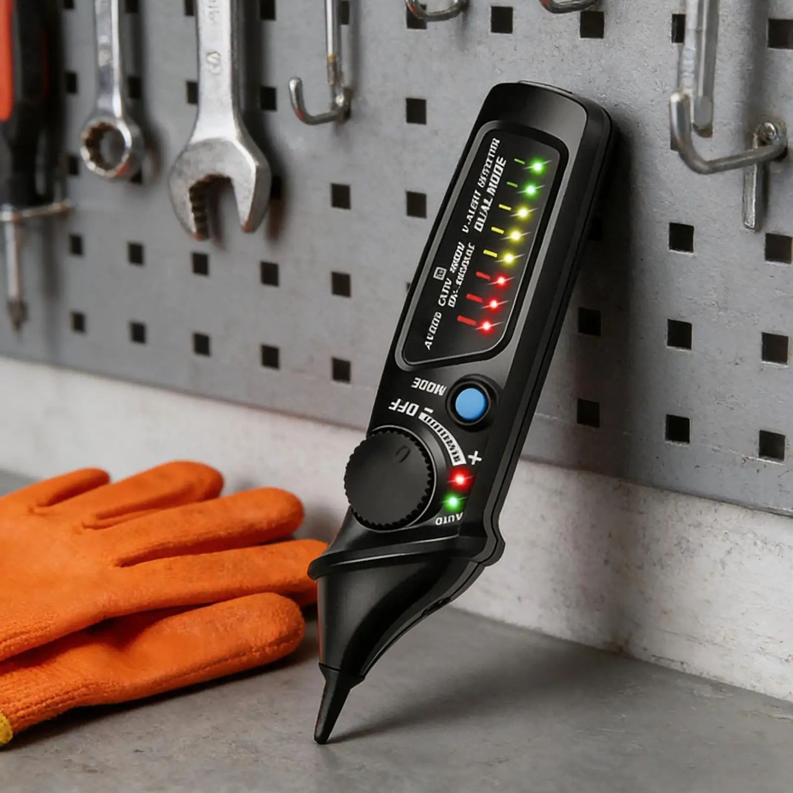 Contactless Voltage Tester Continuity Detector Live Wire Testing Pen With Alarm And Flashlight For Home Electricity Automotive