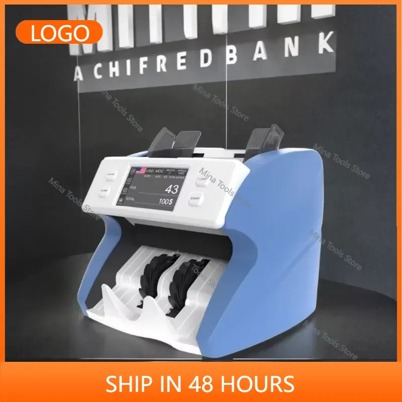 2026 Professional Plastic Business Grade Money Counting Machine 4.3 Touchscreen LED Display ROHS Certified 15 Currencies