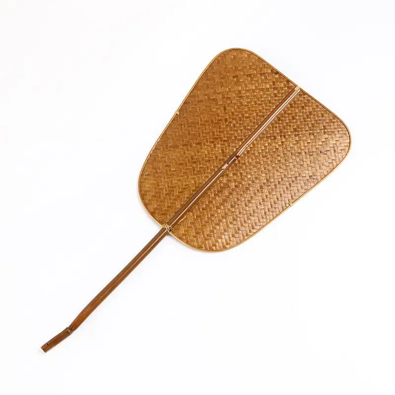 

Handmade Bamboo Green Grate Fan Chinese Style Retro Banana Leaf Fan for Home Decor Summer Cooling Fan