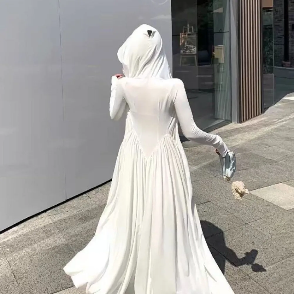 Ice Silk Sunscreen Long Hoodie Summer Accessories Sun Protection Capes Anti UV Full Body Skirt Anti UV Sunscreen